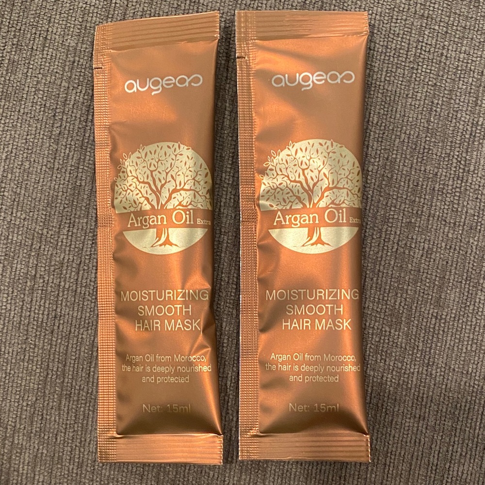 Set of 2 Augeas Moisturizing Hair Masks with Argan Oil from Morocco  beauty mask